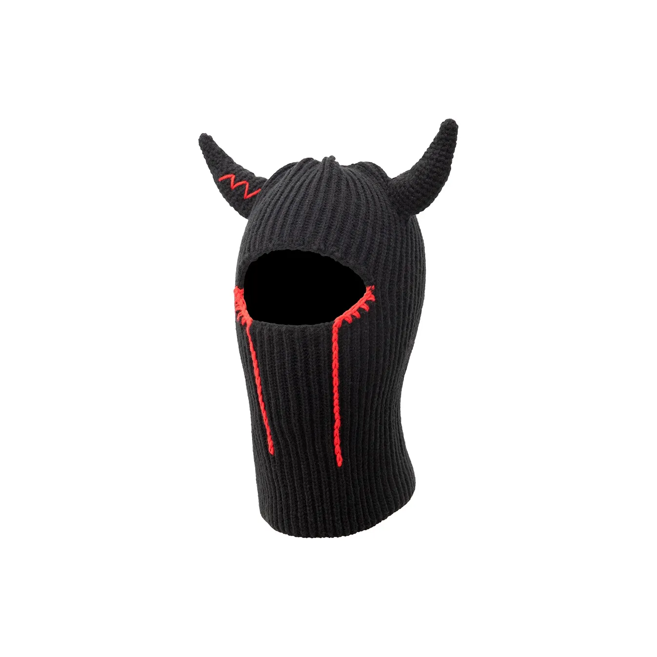 BAIJUAN Acrylic Bullhorn Hat, Knitted Cap Unisex