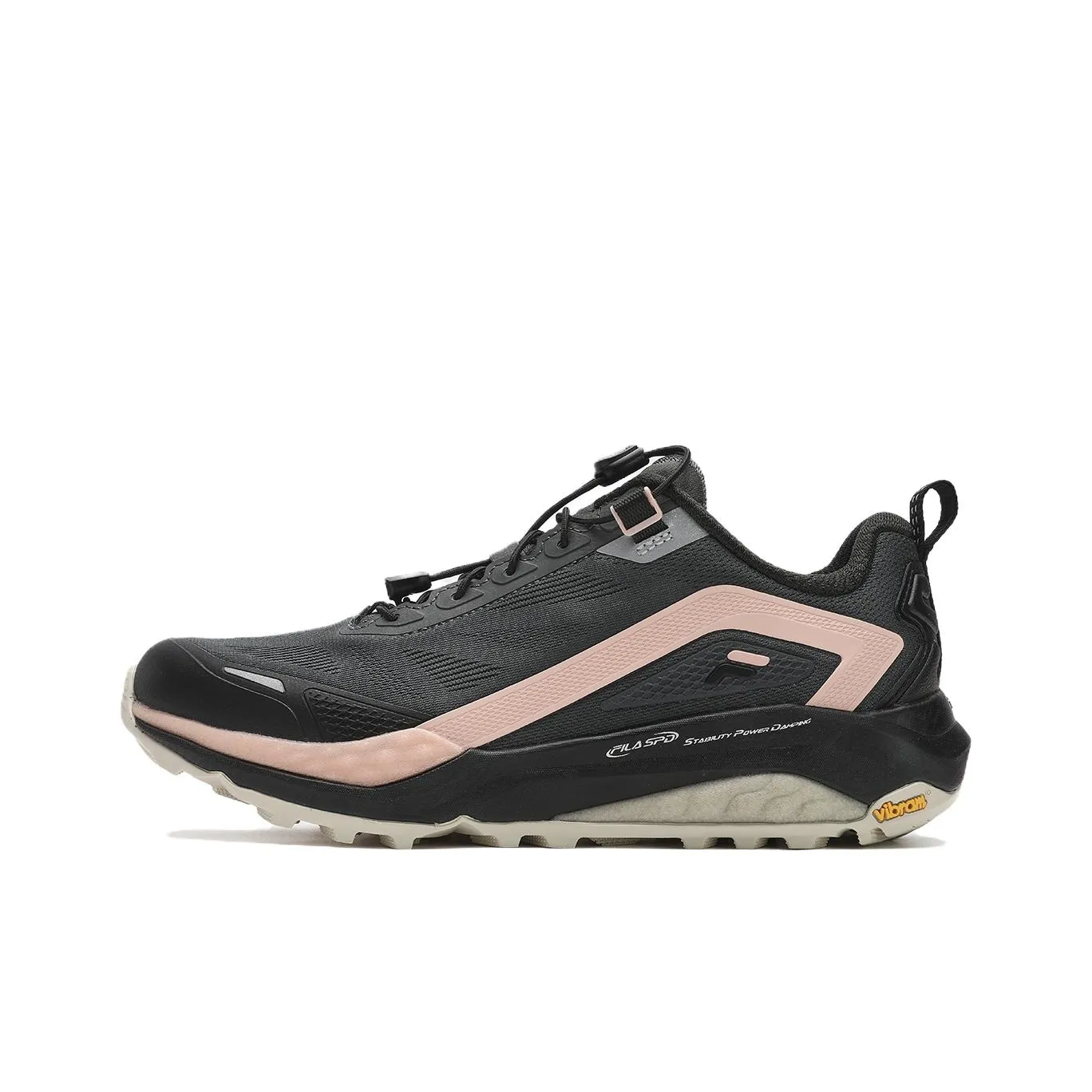 FILA SPD LYNX 2 Anti Slip Wear Resistant Low Top Running Shoes Women's Shadow Gray/Black