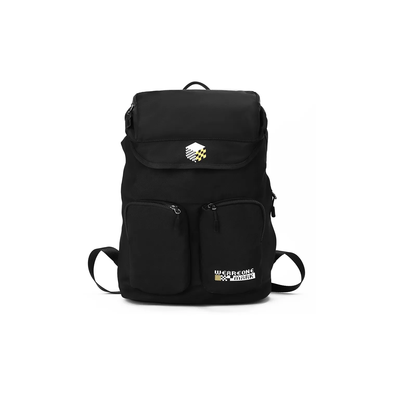 FAIRWHALE Fabric Backpack Backpack Backpack Laptop Bag Regular Men's Black & Black