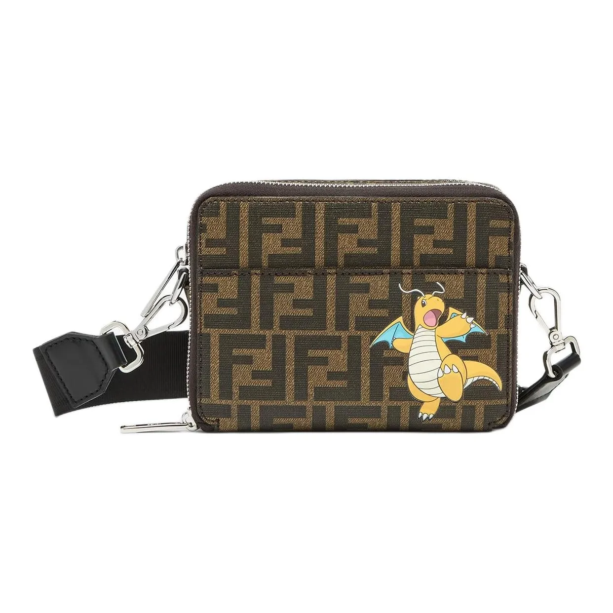 FENDI Cotton Camera Bag, Shoulder Bag, Crossbody Bag Men's Brown