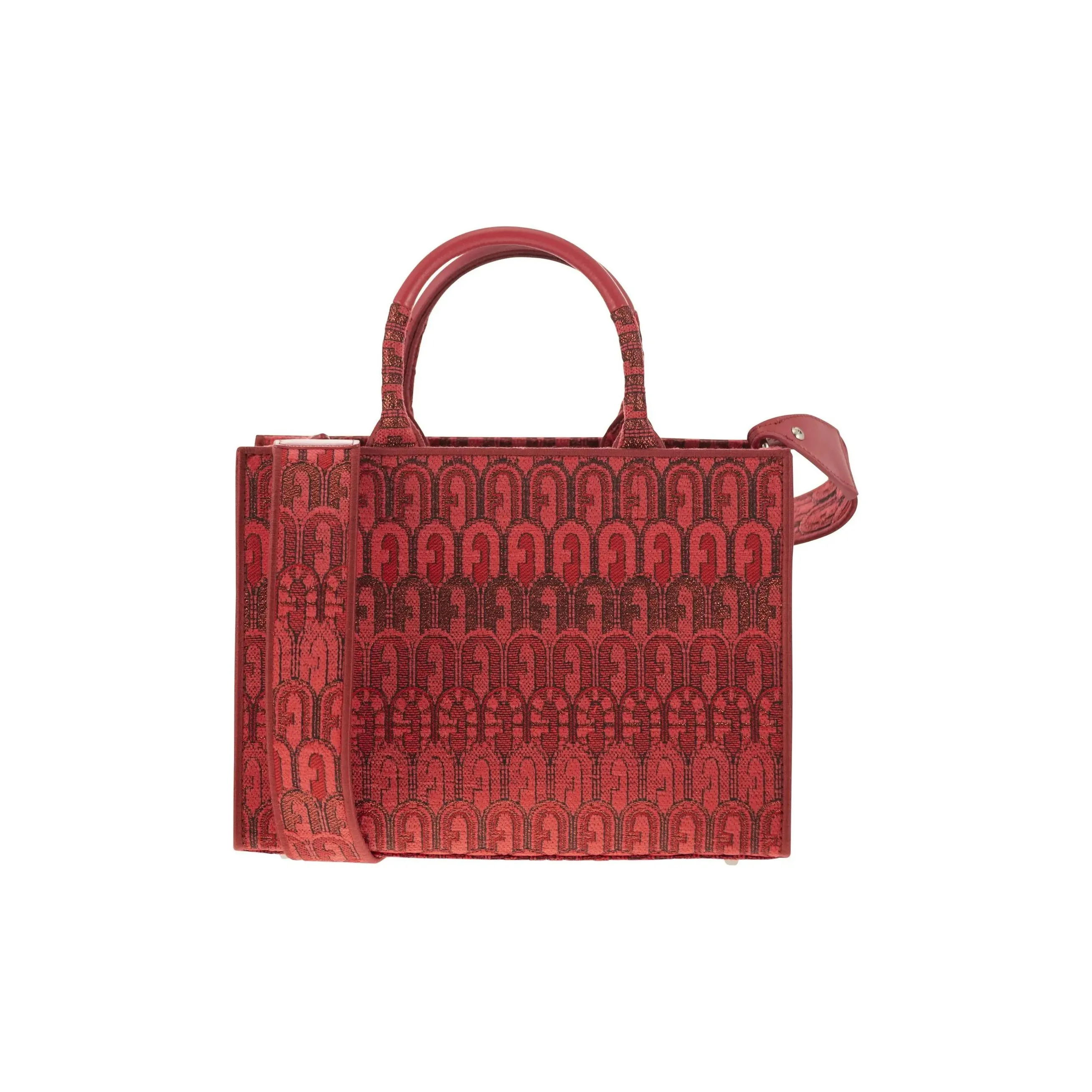 Furla Opportunity Полиэстер Тоут Сумка Сумка для покупок Сумка через плечо Сумка Маленькая Женская Красная