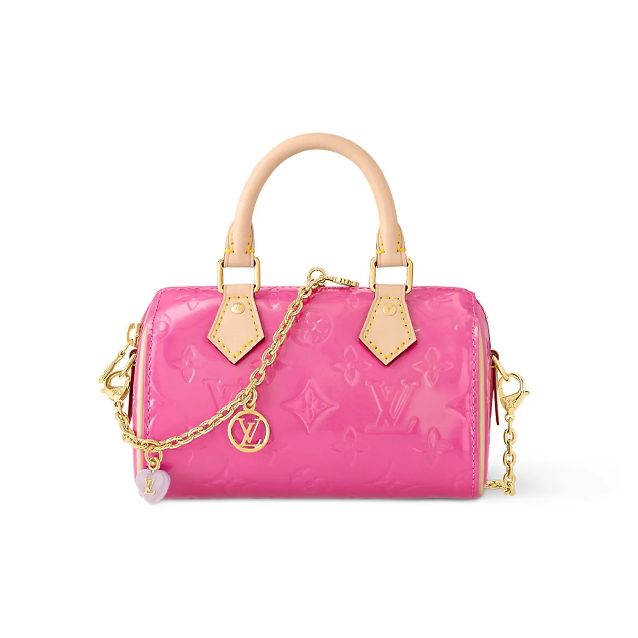 LOUIS VUITTON Nano Speedy Neon Pink
