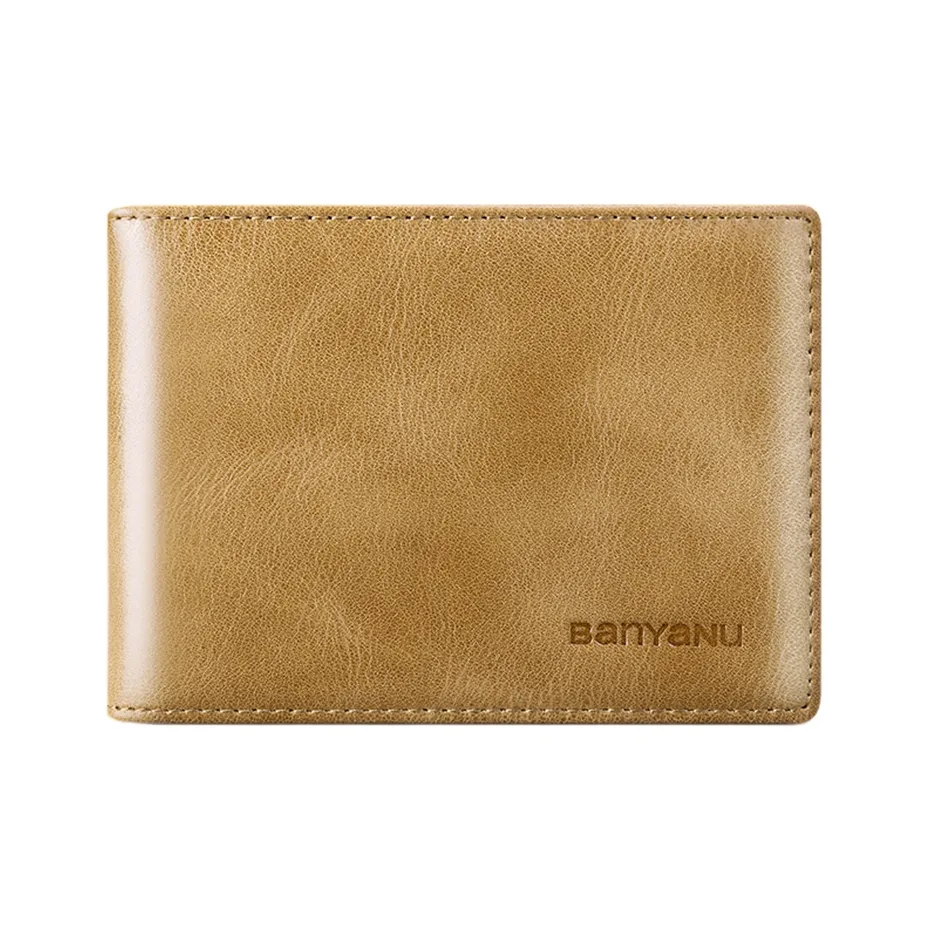 Banyanu Держатель для карт из коровьей кожи кошелек для мужчин