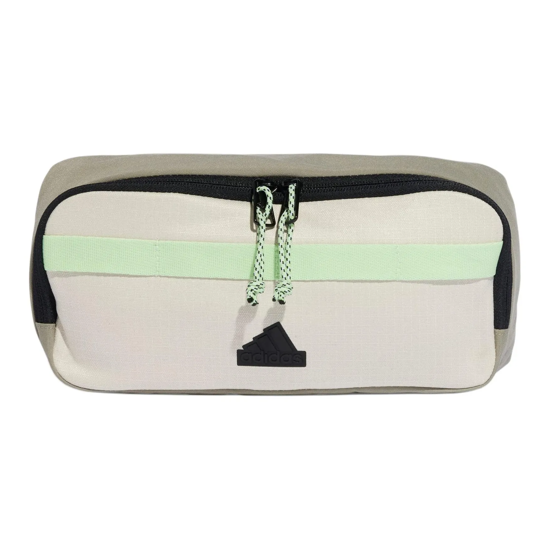 Adidas Переработанный материал Бананка Обычный Унисекс Алюминий Галька Серебряный Полу-зеленый Искра Черный