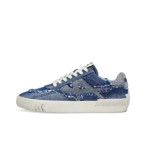 Пепельные кроссовки для скейтбординга Low Top синие женские