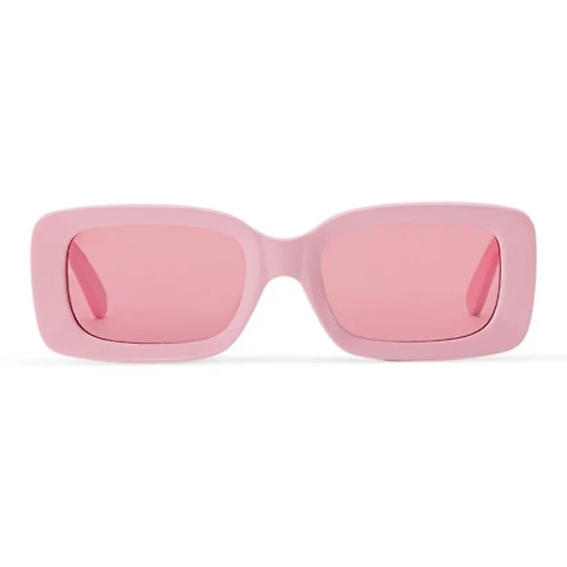 LOUIS VUITTON Acetate Square Sunglasses Women's Pink