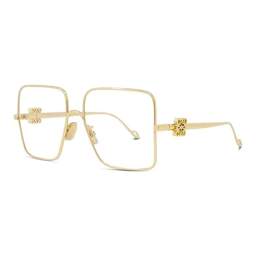 LOEWE Metal Square Eyeglass Frames Men's Gold