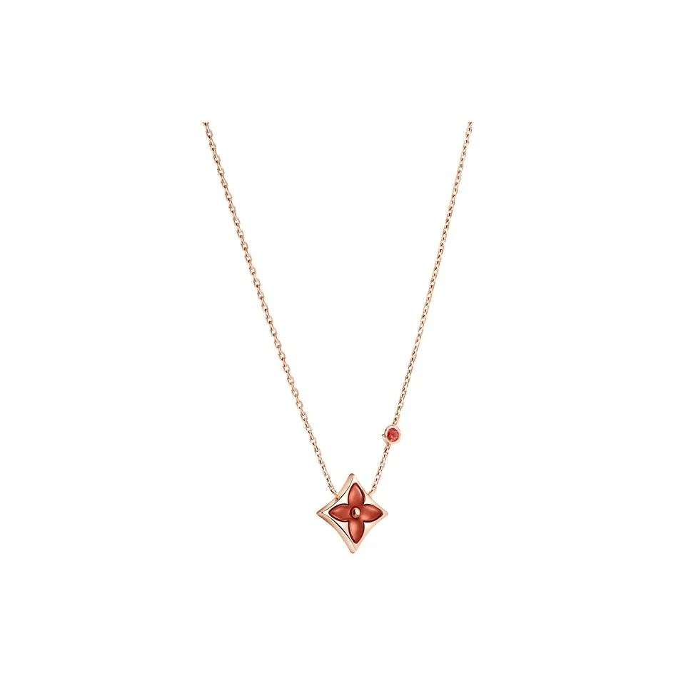 LOUIS VUITTON 18K Gold, Chalcedony Necklaces Women's Gold