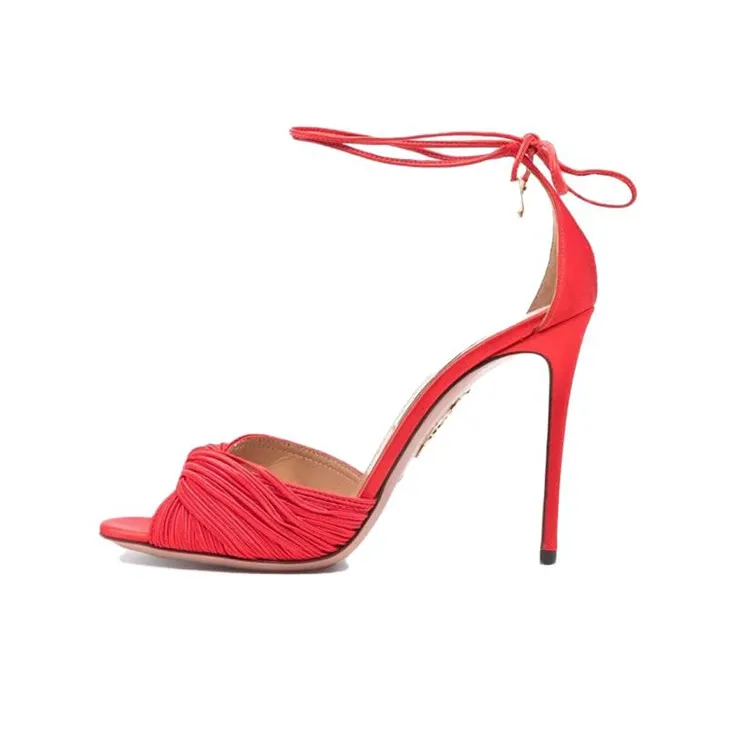 AQUAZZURA Bellini Beauty 105mm Leather Sandals