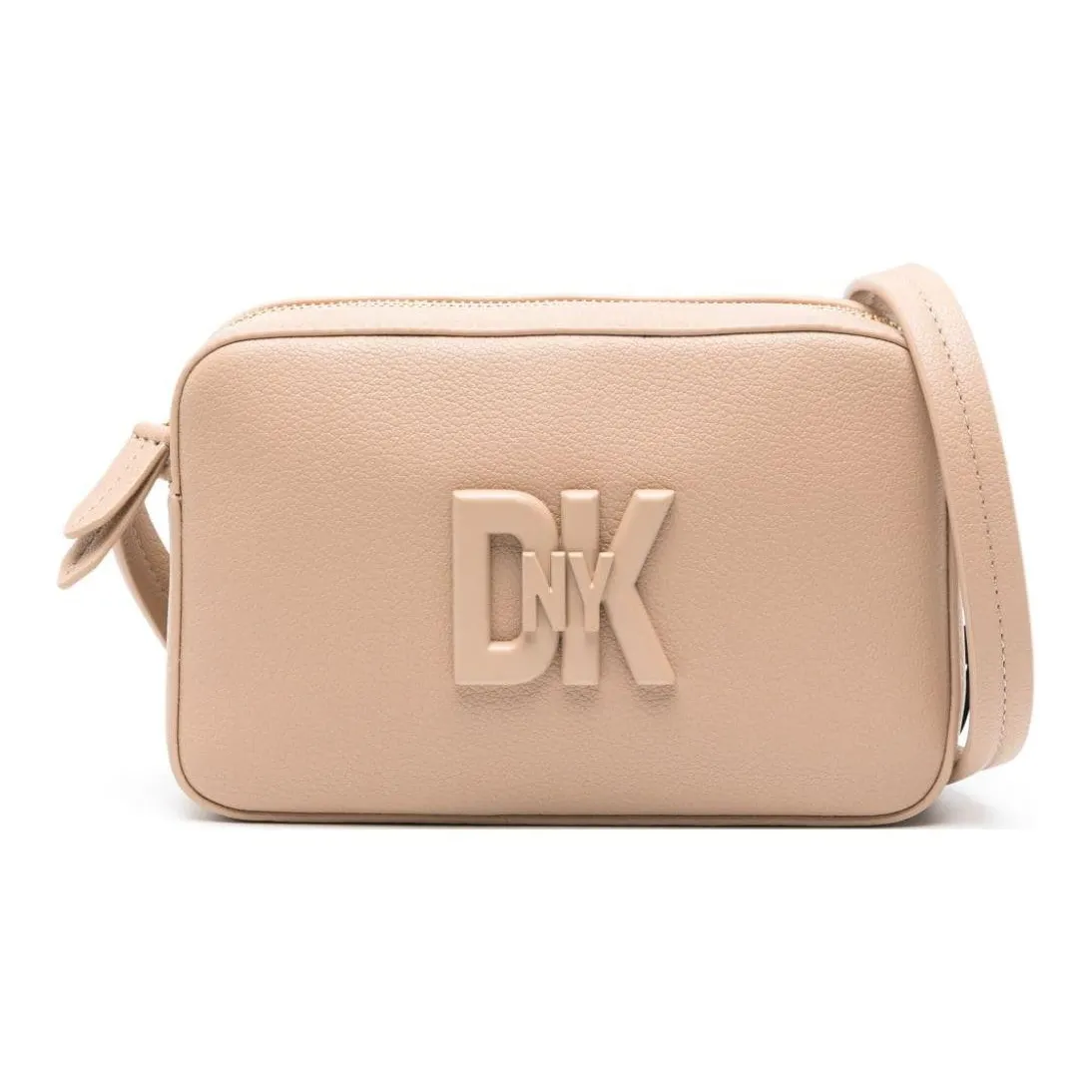 DKNY Leather Shoulder Bag, Crossbody Bag Small Size Women's Light Umber