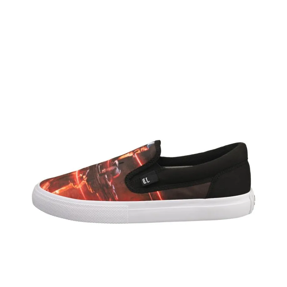 XINGZHAN x DC Shoes Slip-Resistant Cushioning Low-Top Skateboard Shoes Unisex Red