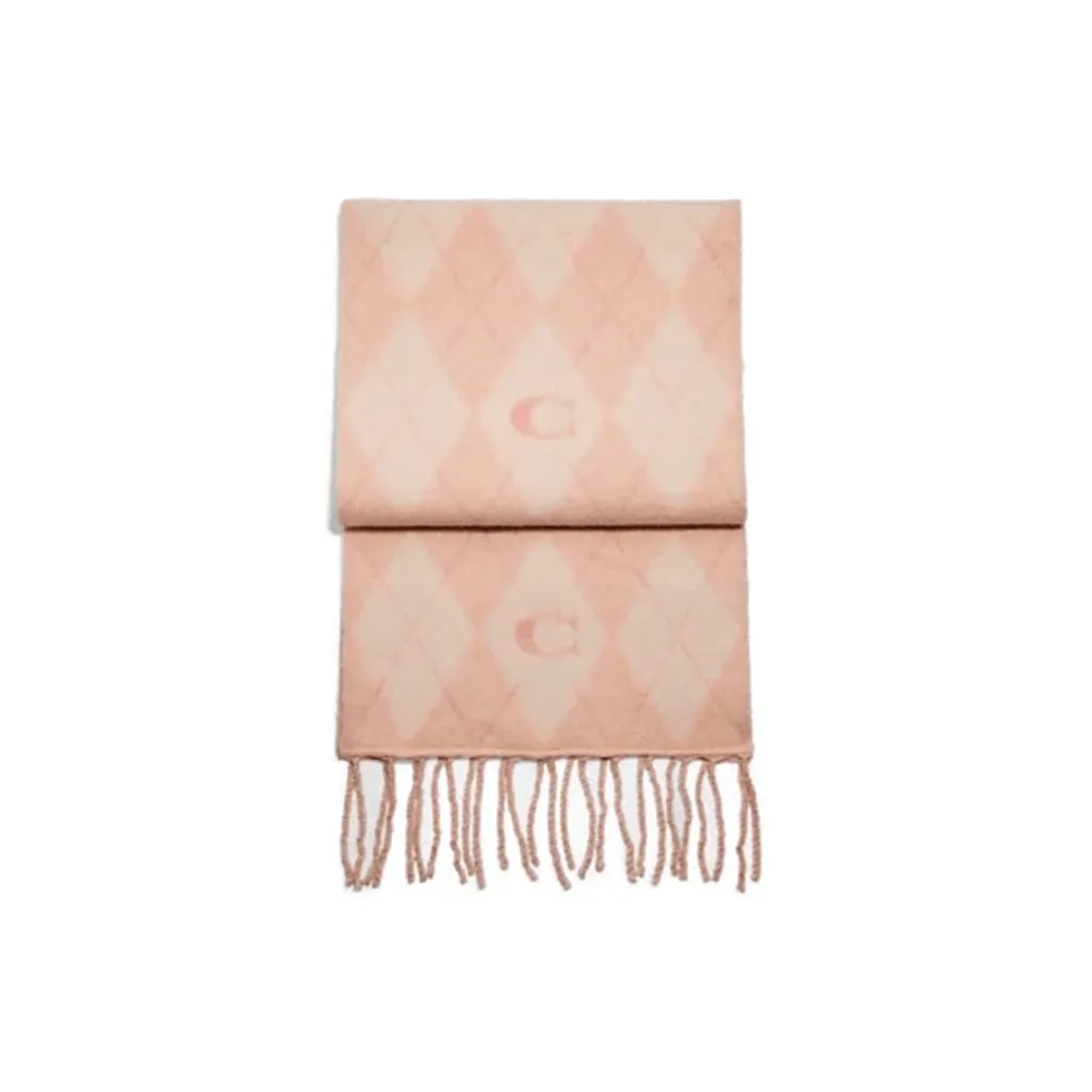 COACH Вязаные шарфы Женские Розовый