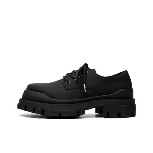 GZZ Мужские повседневные туфли Low Top Черные для мужчин