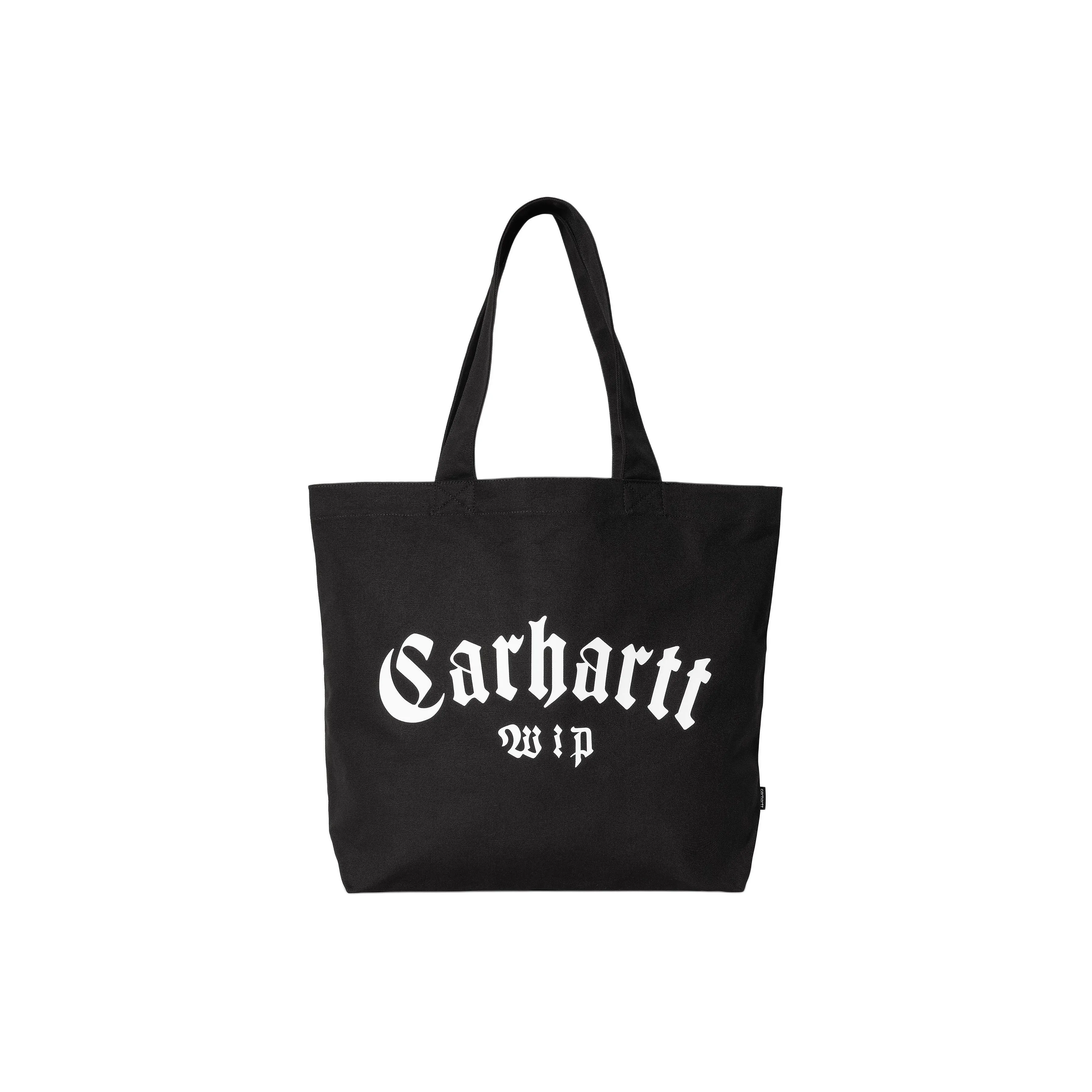 Carhartt WIP Canvas Tote Bag Tote Bag Shopping Bag Shoulder Bag Large Unisex Black