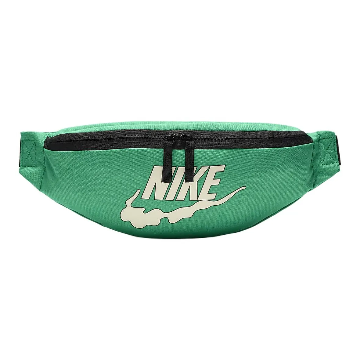 Nike Heritage Fabric Shoulder Bag Crossbody Bag Fanny Pack Regular Unisex Stadium Green & Coconut Milk