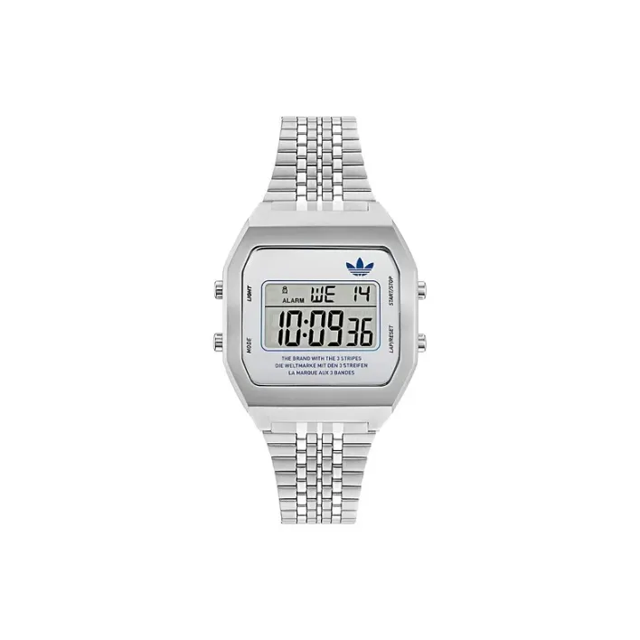 Adidas Originals Часы Электронный механизм Нержавеющая сталь Ремешок Серый циферблат Унисекс