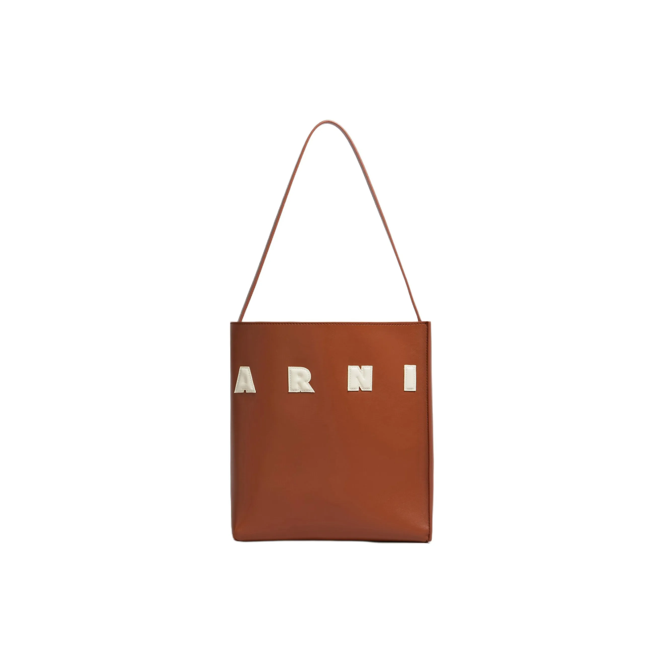 MARNI Museo Logo Patch Small Hobo Bag