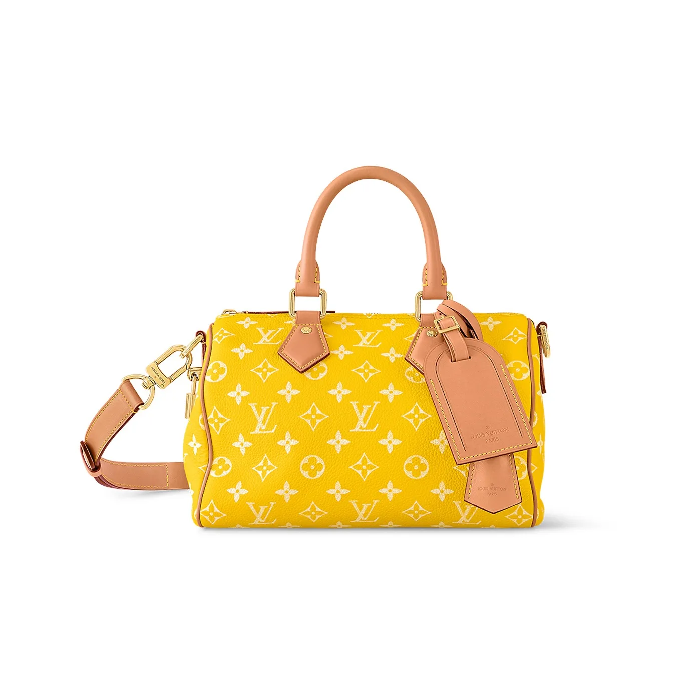 LOUIS VUITTON Speedy P9 Bandoulière 25 Monogram Leather Jaune Mat