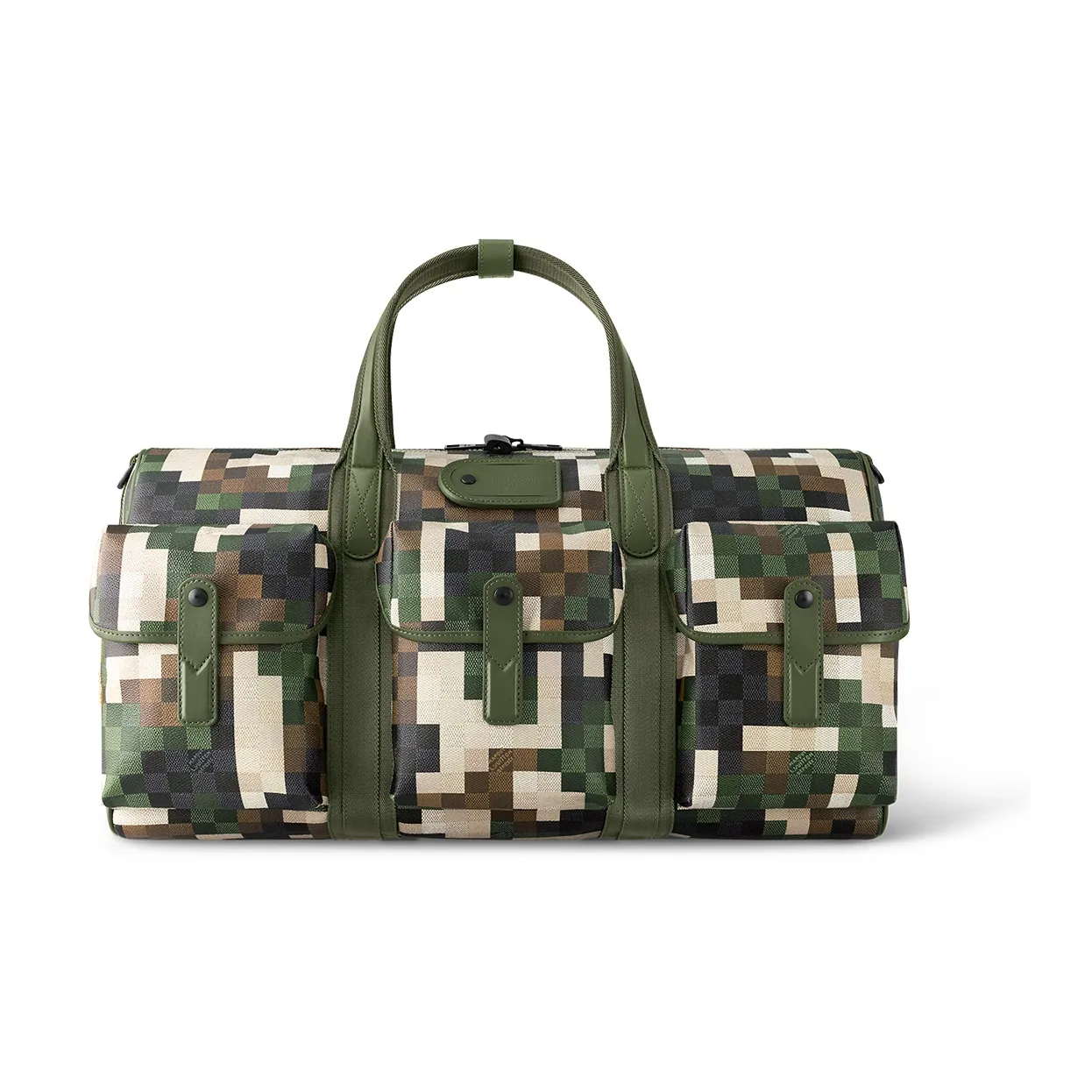 LOUIS VUITTON Keepall Canvas Shoulder Bag, Crossbody Bag, Handbag 55 Men's Camouflage