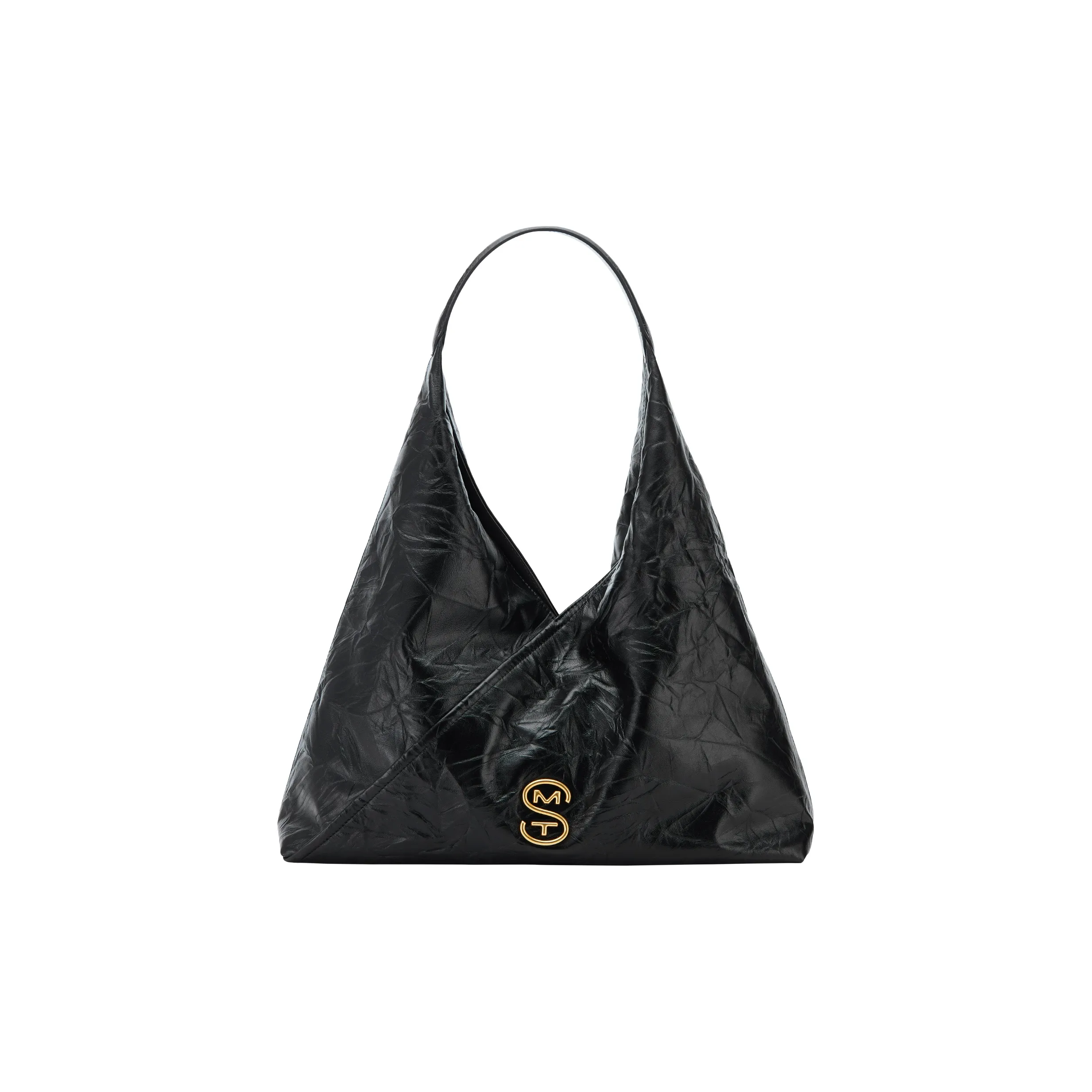 Simedin Cow Leather Shoulder Bag Tote Bag Shopping Bag Shoulder Bag Large Size Women's Coffee/Black
