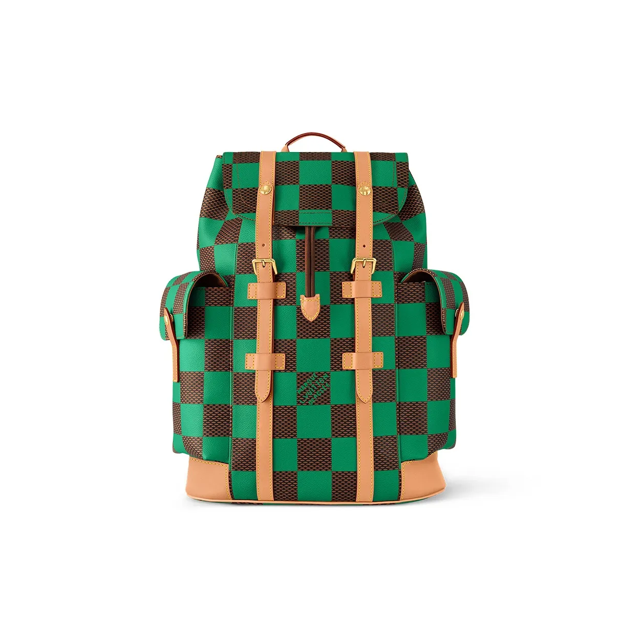 LOUIS VUITTON Christopher Mm Backpack Damier Pop Green