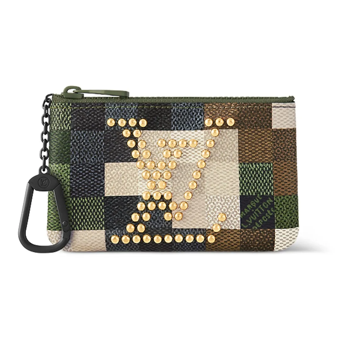 LOUIS VUITTON Pochette Clés Damoflage Green Damoflage Damier