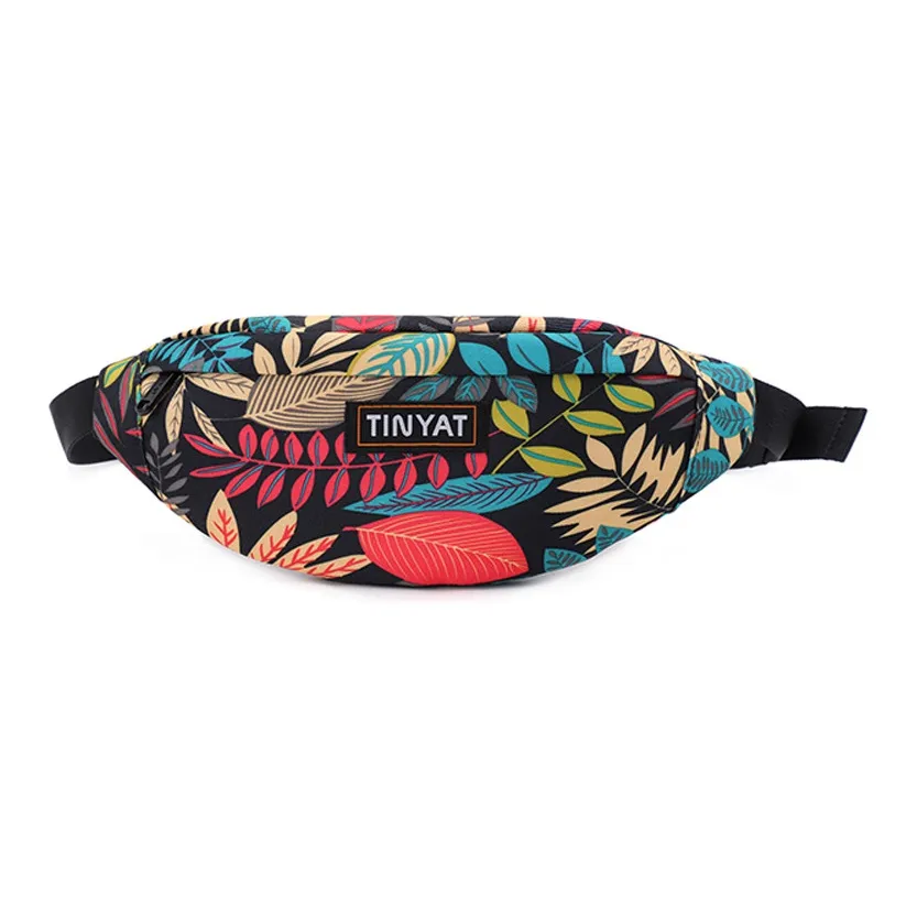 TINYAT Polyester Dumpling Bag Small Size Unisex Black/Purple/Blue/White/Yellow