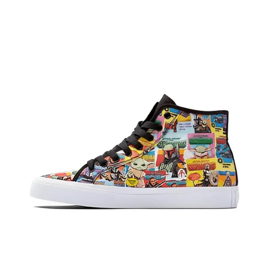 Star Wars x DC Shoes MANUALHI Wear-resistant And Lightweight High-Top Skateboard Shoes Unisex