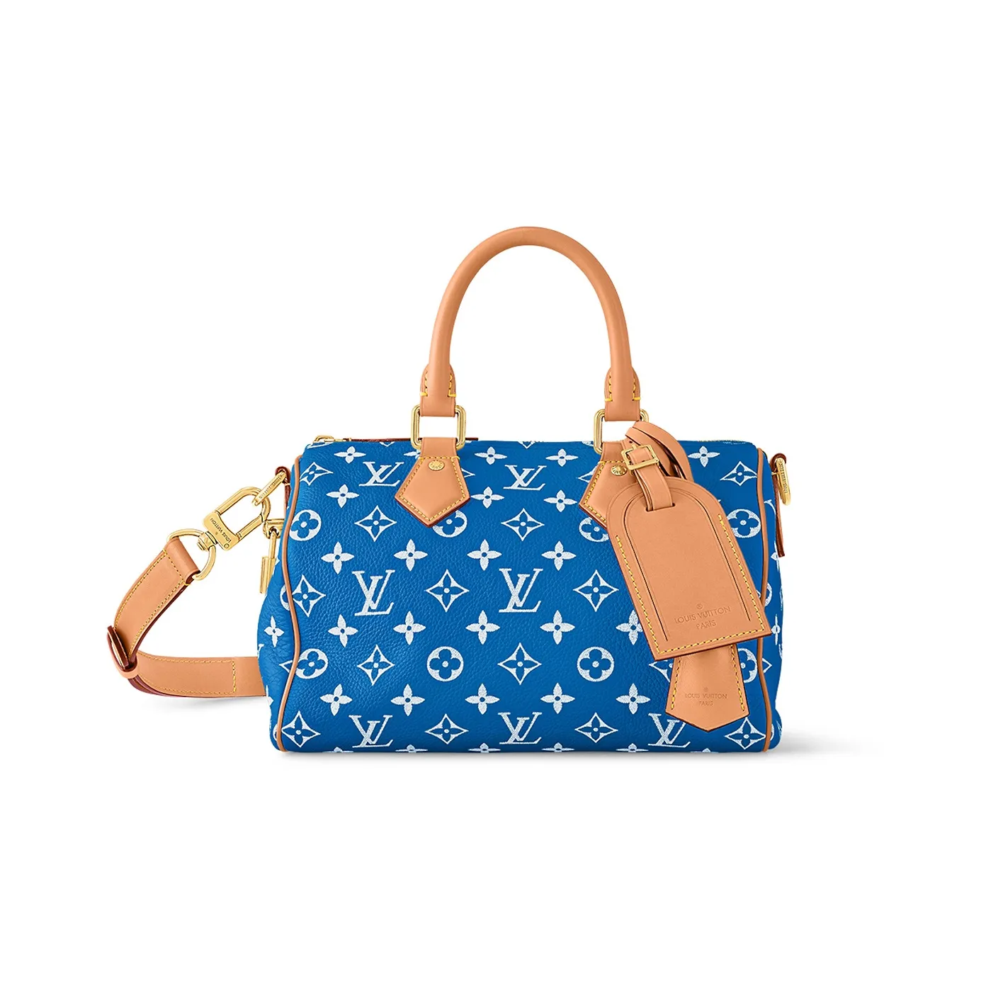 LOUIS VUITTON Speedy P9 Bandoulière 25 Monogram Leather Blue