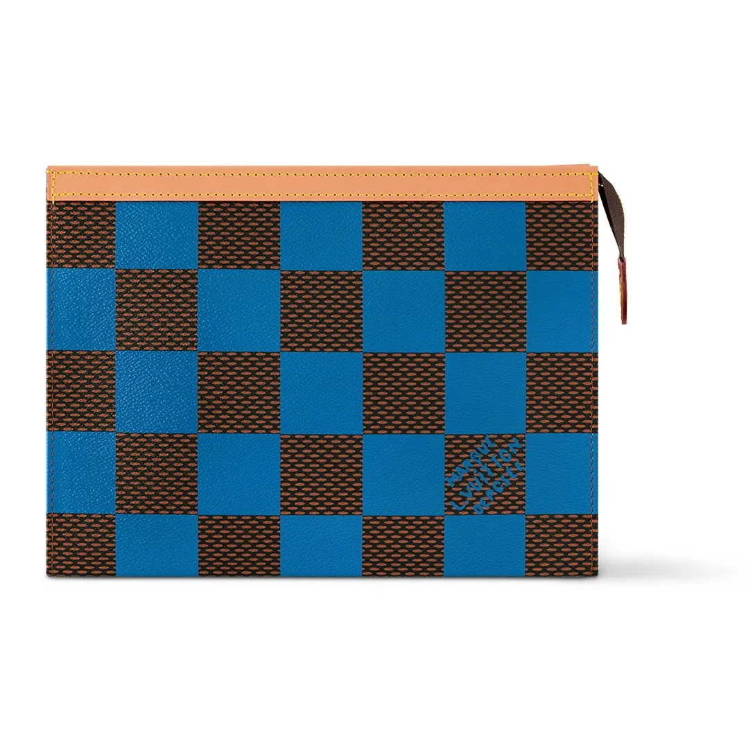 LOUIS VUITTON Pochette Voyage Damier Pop Blue