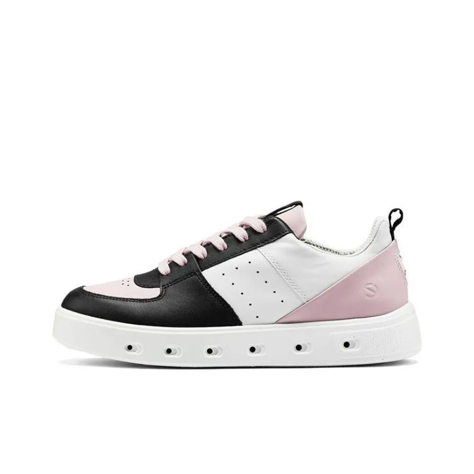 Ecco Low Топ Скейтборд Кроссовки Женские Черный Розовый