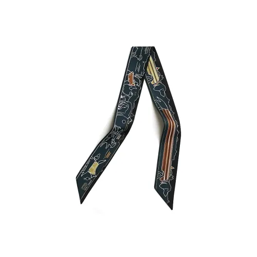 HERMES Twilly Шелковые шарфы Унисекс