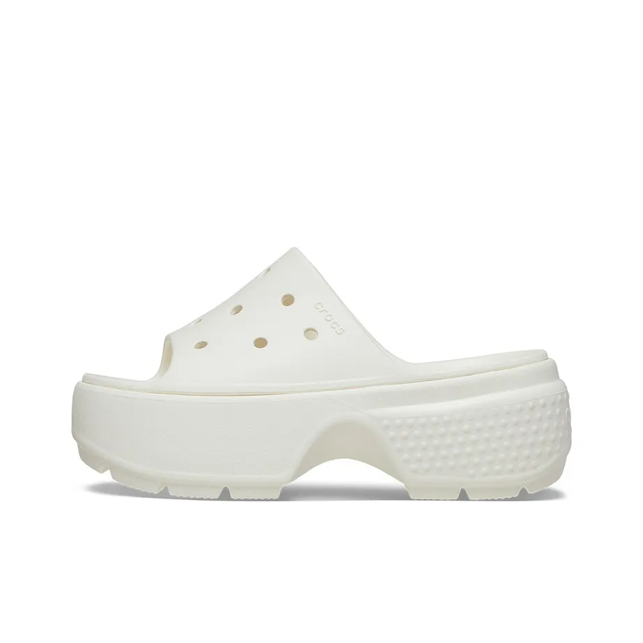 Crocs Stomp Slides 
White
 Women
s