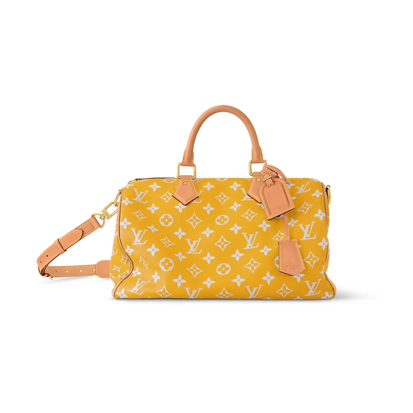 LOUIS VUITTON Speedy P9 Bandoulière 40 Monogram Leather Jaune Mat