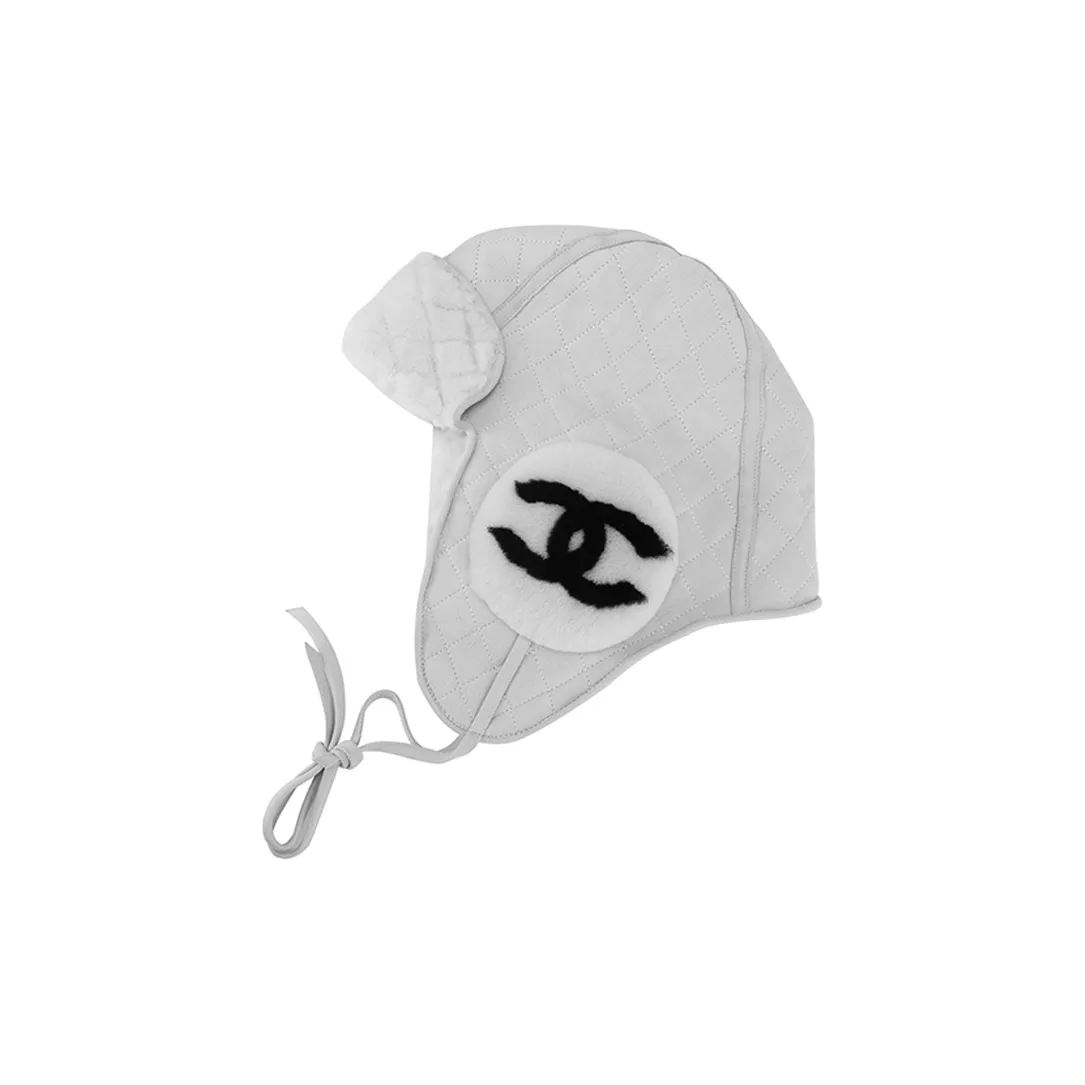 CHANEL Lambskin Hats & Caps Women's White