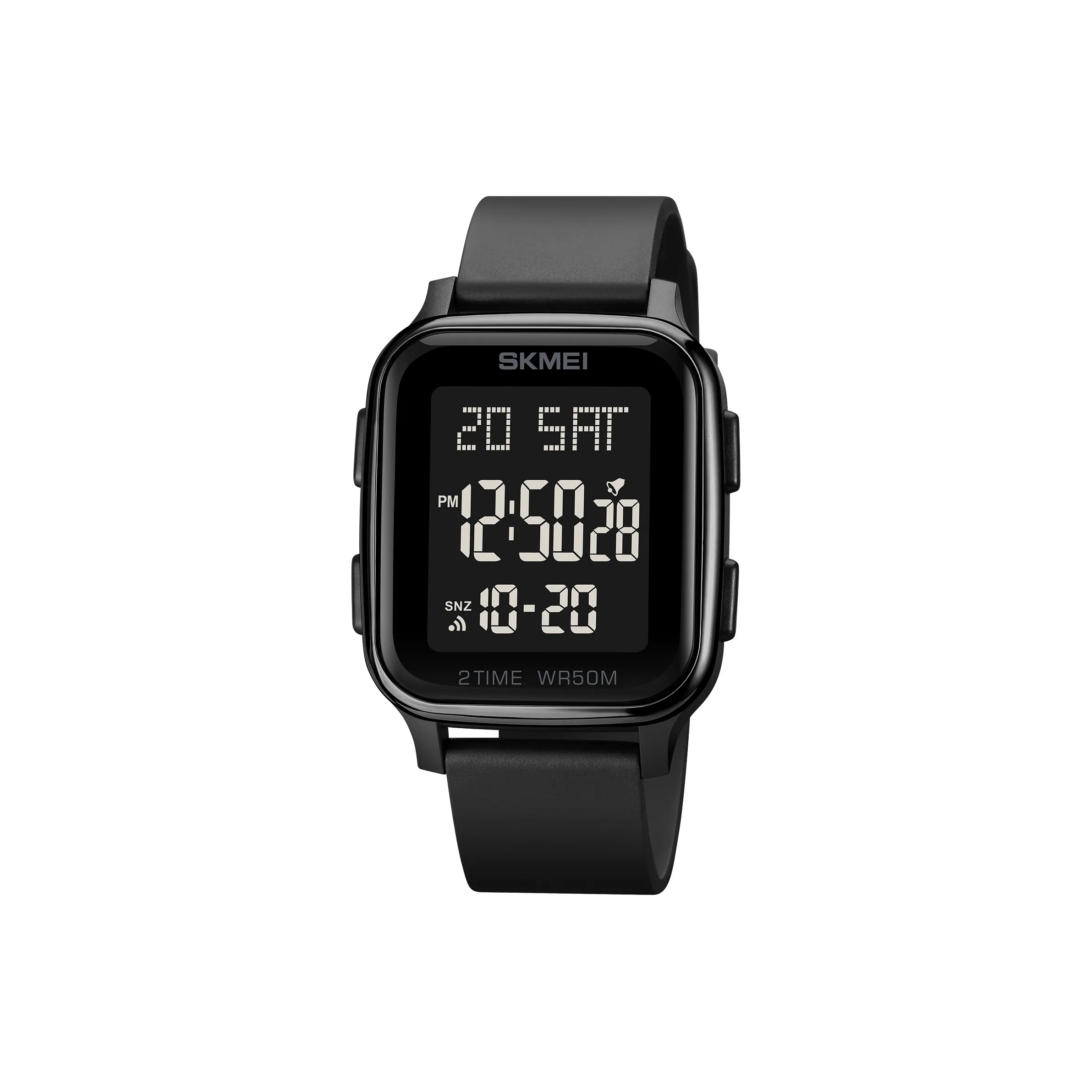 SKMEI Электронный механизм ПУ (полиуретан) Ремешок Часы Мужские Черный циферблат