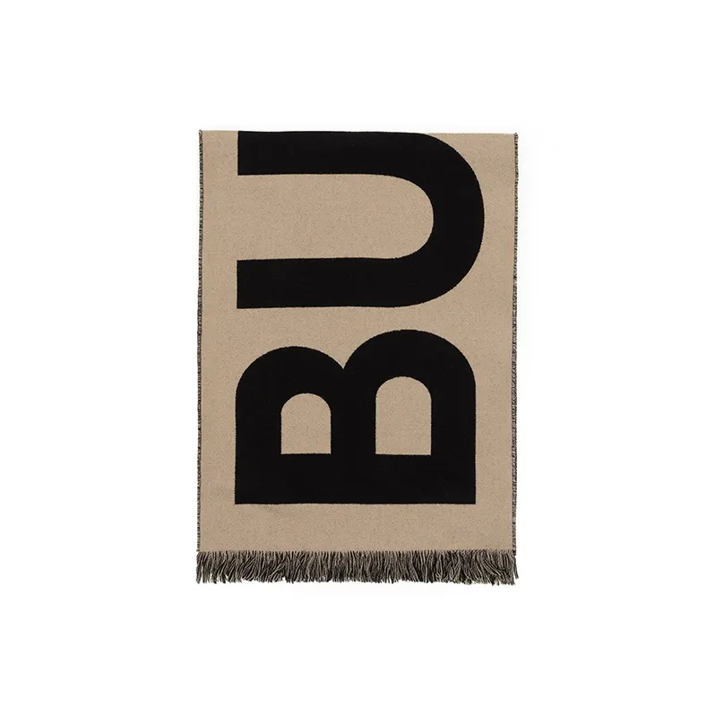 Burberry Logo Jacquard Wool Scarf