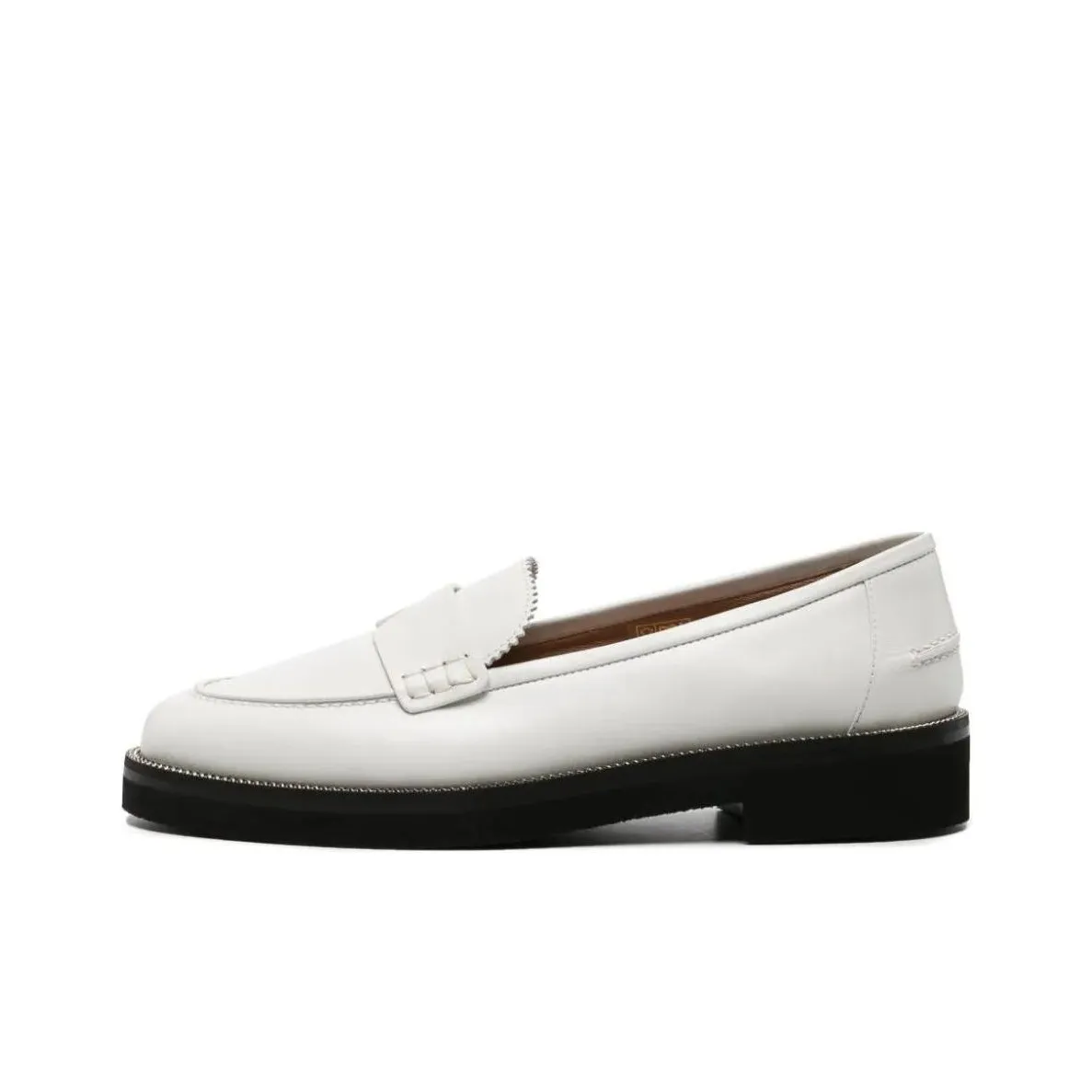 AQUAZZURA Aqua Chain-detailed Leather Loafers
