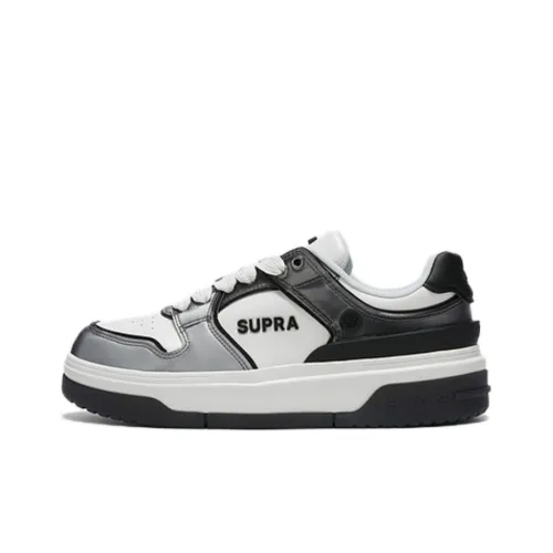 SUPRA Кроссовки для скейтбординга Low Top Черный Белый Серый Унисекс
