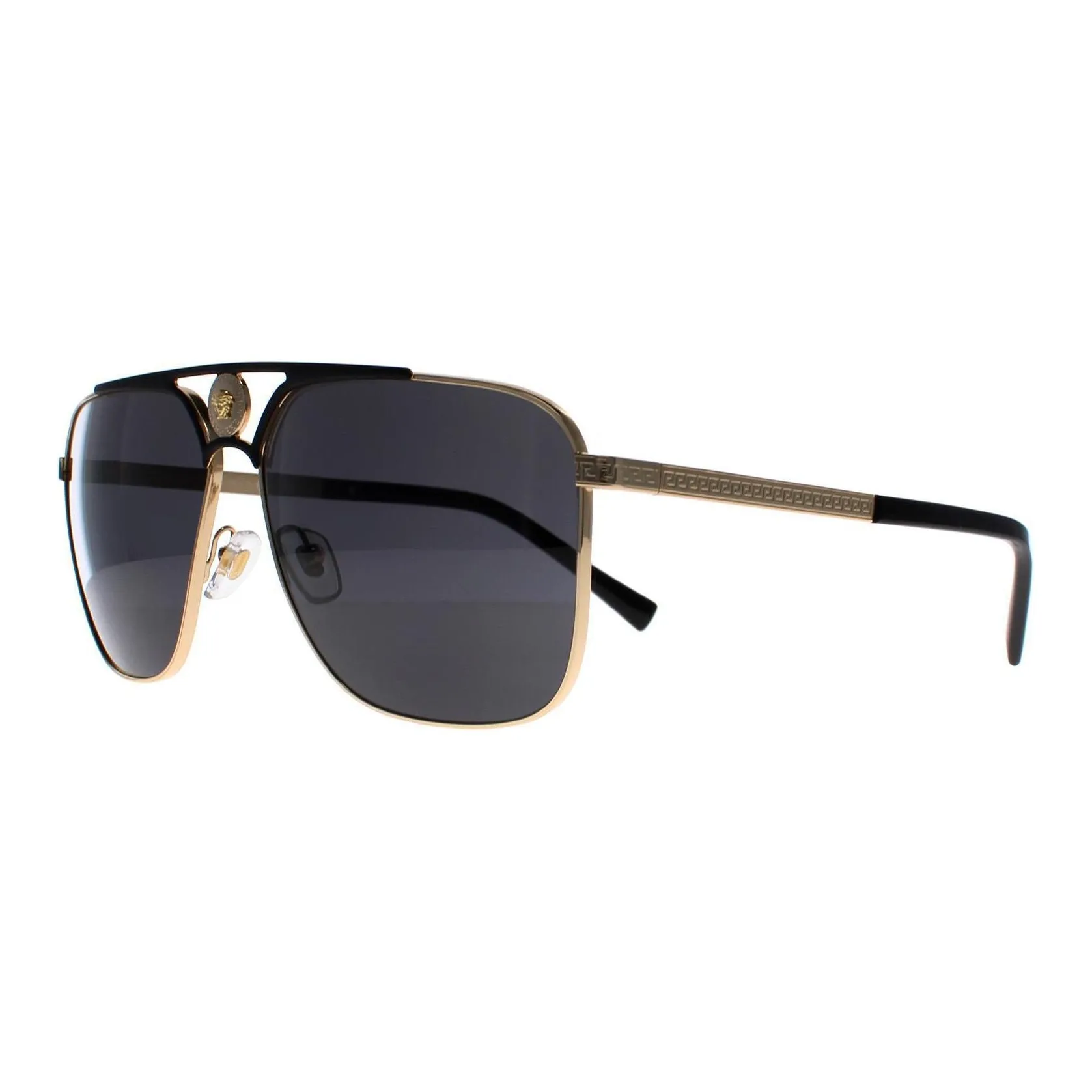 VERSACE Металл Aviator Солнцезащитные очки Мужские Золотые