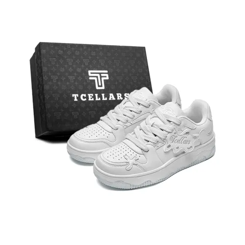 TCELLARS Кроссовки для скейтбординга Low Top Винтажные Белые Унисекс