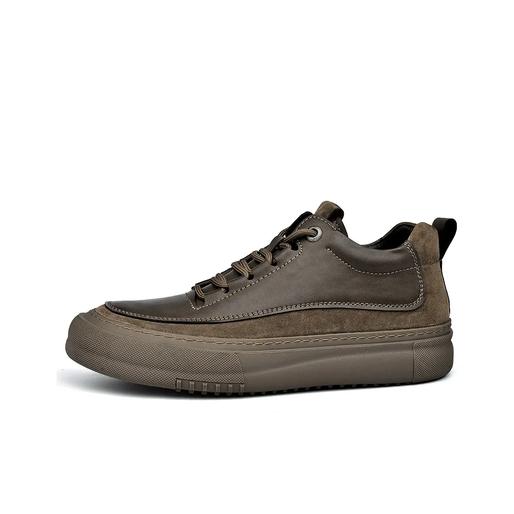 Laoks Casual Shoes Men's Low Top Khaki/Black