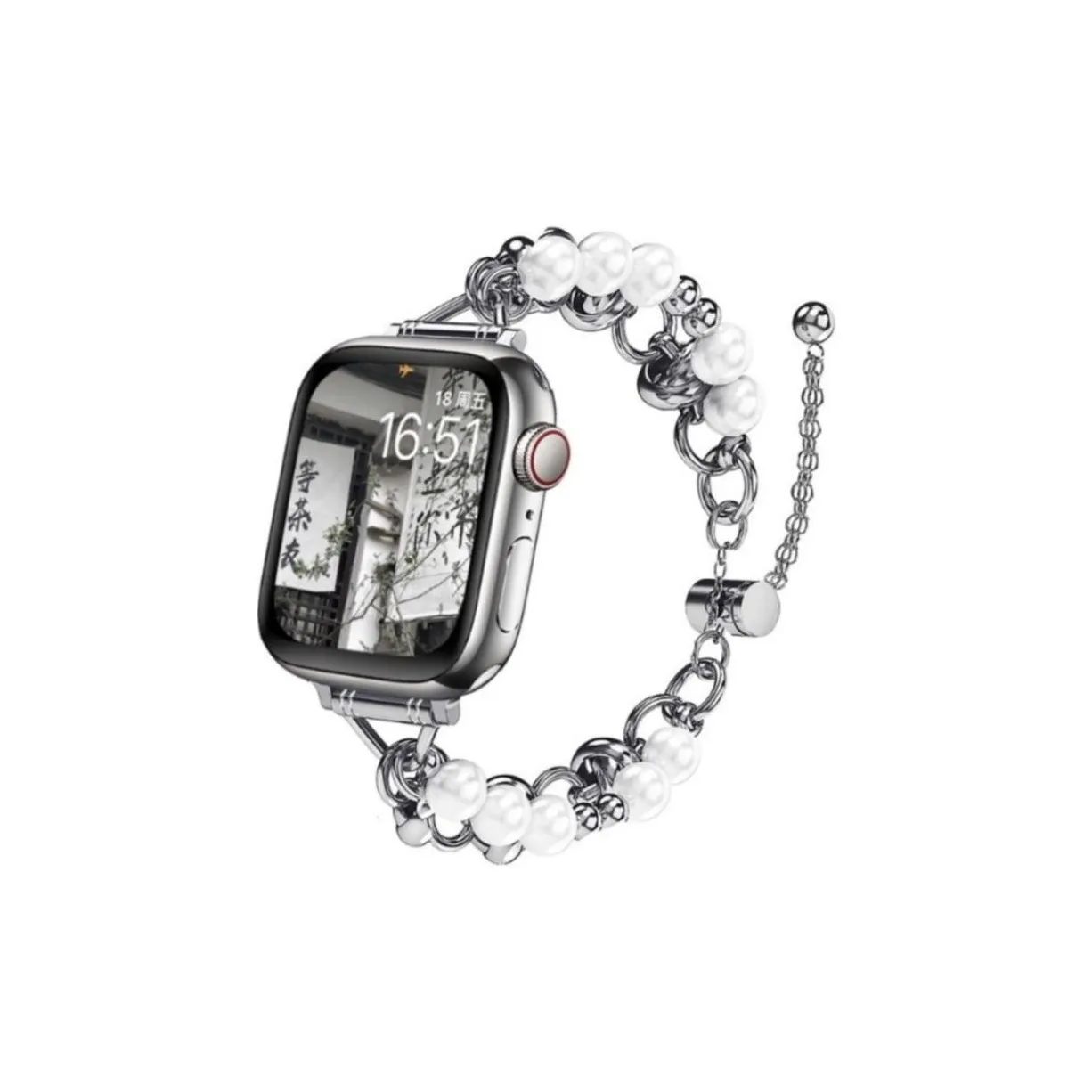 Yu Qing Ремень Apple Совместимость Нержавеющий стальной материал