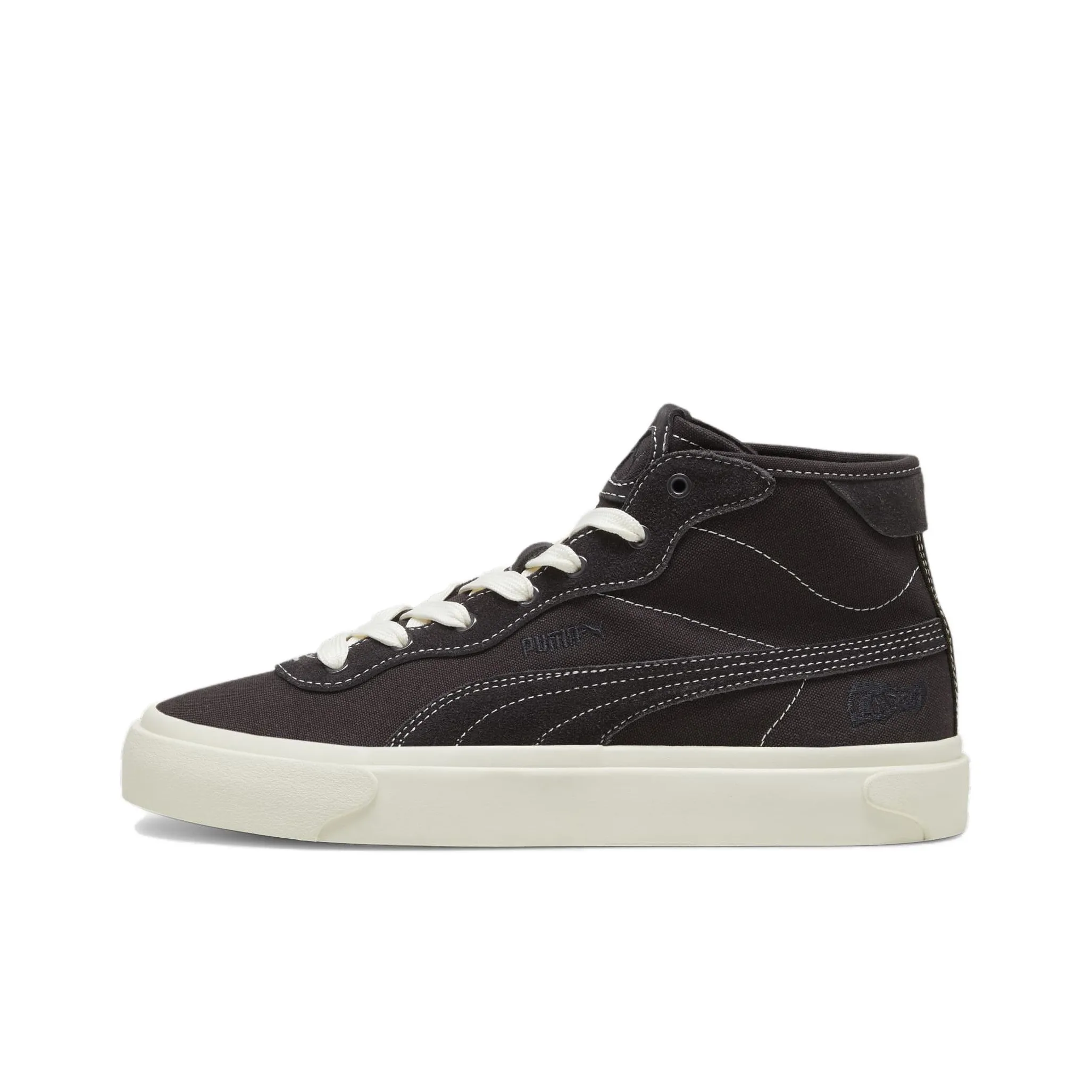PUMA Capri Royale Mid Top Skateboard Shoes Unisex Black White