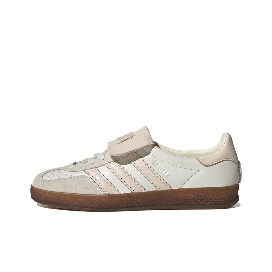 FOOT INDUSTRY x Adidas Originals GAZELLE INDOOR Low Top Skateboard Shoes Unisex Ecru