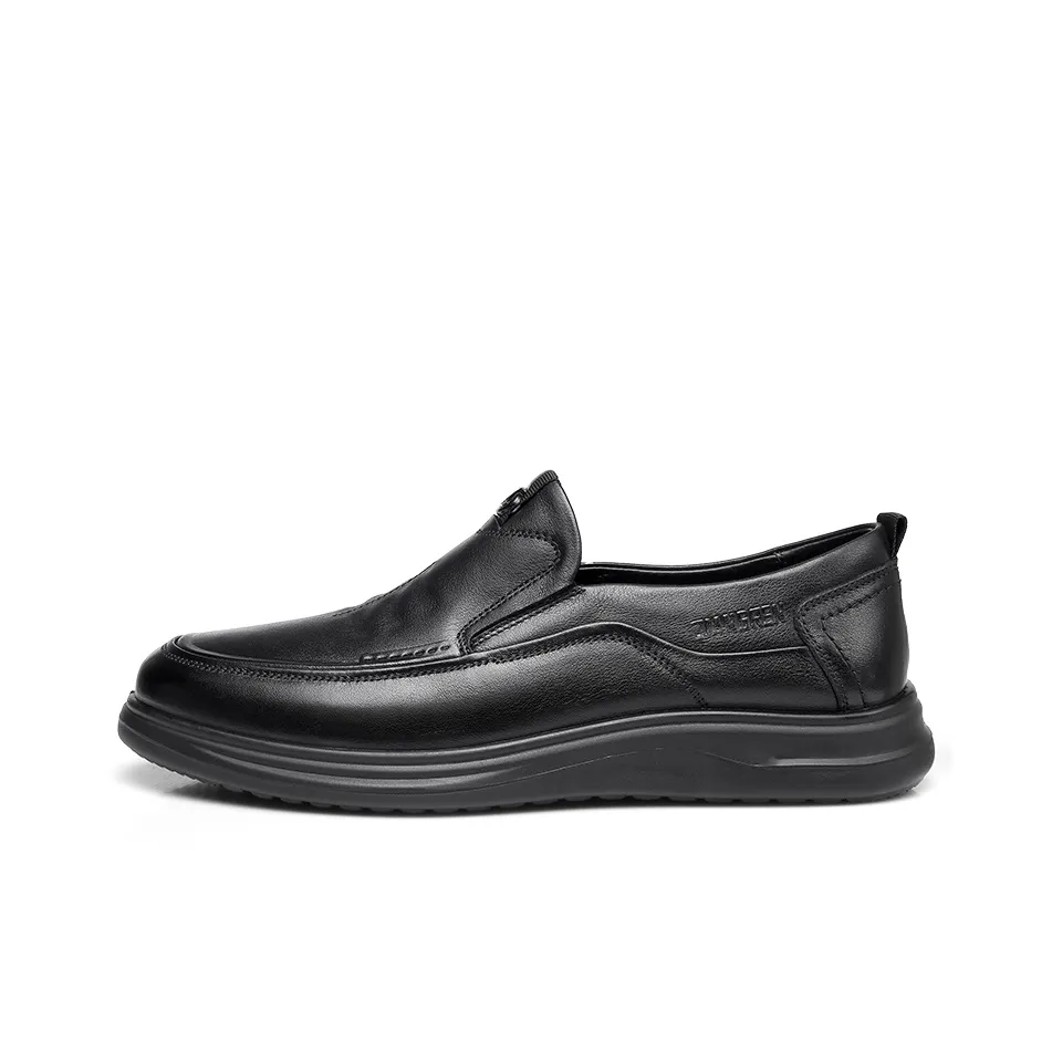 Strongman 3515 Men's Slip-on Business Leather Shoes Men's Dad Shoes For Middle-Aged