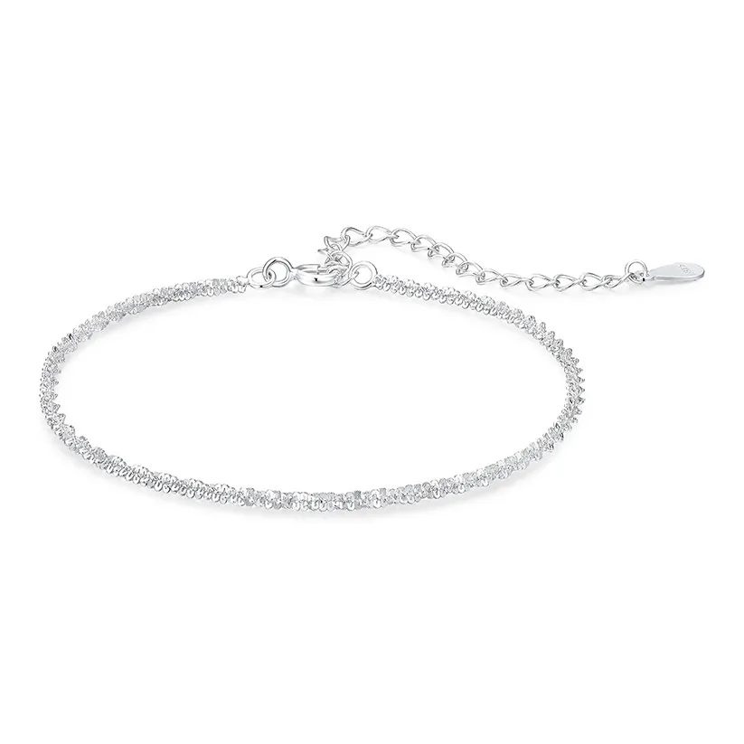 KADER 925 Sterling Silver Bracelets Women's Silver White, Box Good Luck