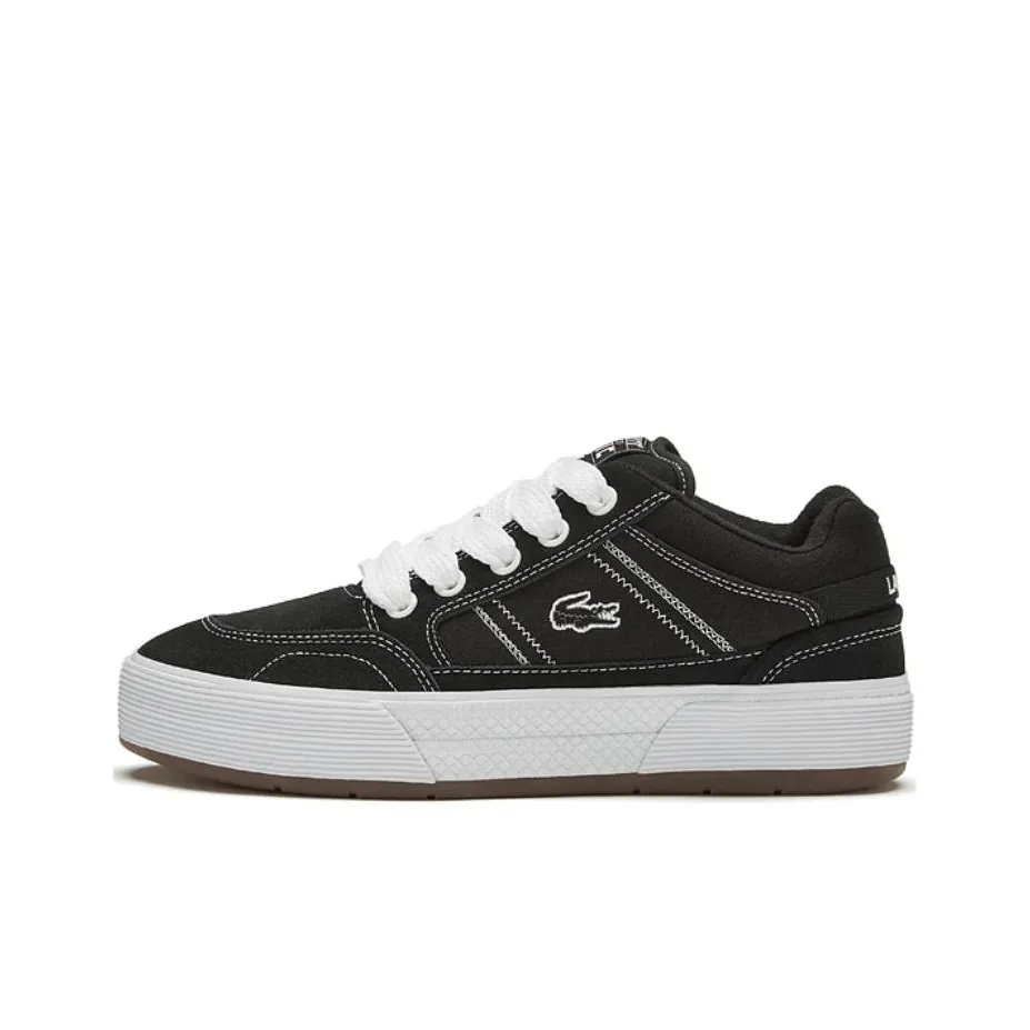 LACOSTE Low Top Skateboard Shoes Men's Black White