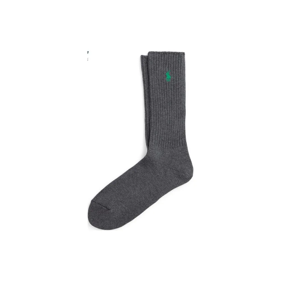 Polo Ralph Lauren FW23 Crew Socks Men's 1 Pack Gray