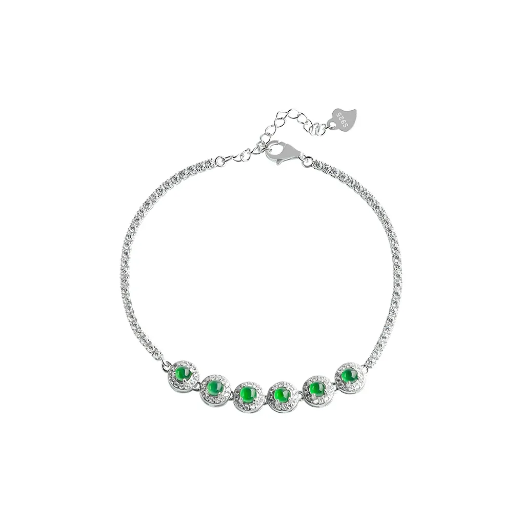 Best Wishes Ice Glutinous Jadeite Bracelets Unisex